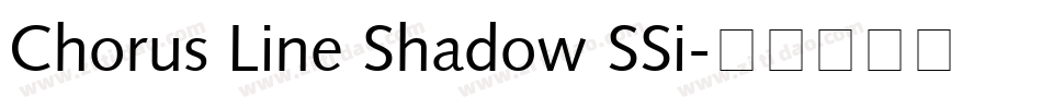 Chorus Line Shadow SSi字体转换